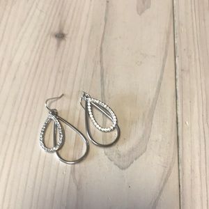 Silver teardrop earrings